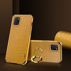 Coque Luxe Cuir Housse Etui XD2 pour Samsung Galaxy A81 Jaune