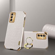 Coque Luxe Cuir Housse Etui XD2 pour Samsung Galaxy A82 5G Blanc