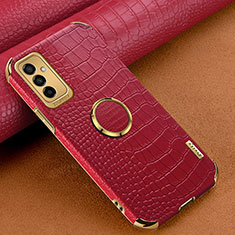 Coque Luxe Cuir Housse Etui XD2 pour Samsung Galaxy F23 5G Rouge