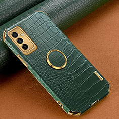 Coque Luxe Cuir Housse Etui XD2 pour Samsung Galaxy F23 5G Vert