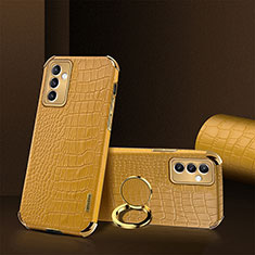 Coque Luxe Cuir Housse Etui XD2 pour Samsung Galaxy F54 5G Jaune