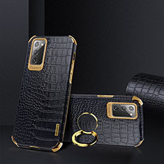 Coque Luxe Cuir Housse Etui XD2 pour Samsung Galaxy Note 20 5G Noir