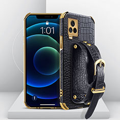 Coque Luxe Cuir Housse Etui XD2 pour Vivo iQOO 7 5G Noir