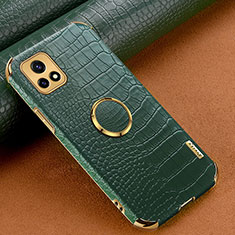 Coque Luxe Cuir Housse Etui XD2 pour Vivo iQOO U3 5G Vert