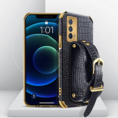 Coque Luxe Cuir Housse Etui XD2 pour Vivo iQOO Z5 5G Noir