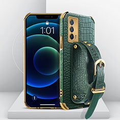 Coque Luxe Cuir Housse Etui XD2 pour Vivo iQOO Z5 5G Vert