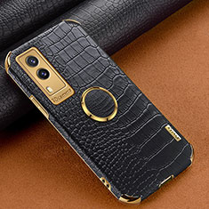 Coque Luxe Cuir Housse Etui XD2 pour Vivo V21e 5G Noir