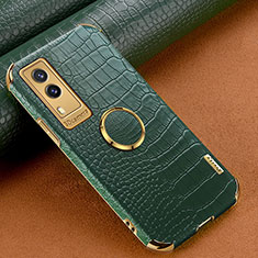 Coque Luxe Cuir Housse Etui XD2 pour Vivo V21e 5G Vert