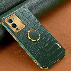 Coque Luxe Cuir Housse Etui XD2 pour Vivo V25 Pro 5G Vert