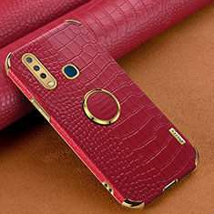 Coque Luxe Cuir Housse Etui XD2 pour Vivo Y11 Rouge