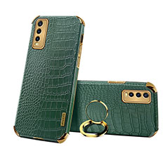 Coque Luxe Cuir Housse Etui XD2 pour Vivo Y11s Vert