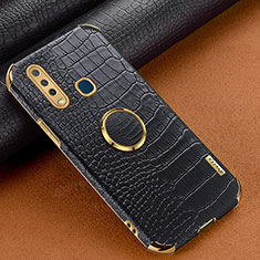 Coque Luxe Cuir Housse Etui XD2 pour Vivo Y12 Noir