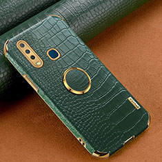 Coque Luxe Cuir Housse Etui XD2 pour Vivo Y12 Vert