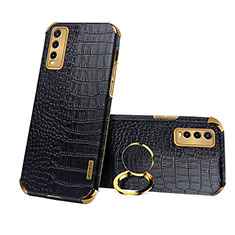 Coque Luxe Cuir Housse Etui XD2 pour Vivo Y12A Noir