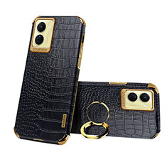 Coque Luxe Cuir Housse Etui XD2 pour Vivo Y16 Noir