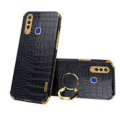 Coque Luxe Cuir Housse Etui XD2 pour Vivo Y19 Noir