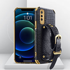 Coque Luxe Cuir Housse Etui XD2 pour Vivo Y51s 5G Noir