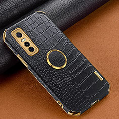 Coque Luxe Cuir Housse Etui XD2 pour Vivo Y73s 5G Noir