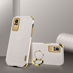 Coque Luxe Cuir Housse Etui XD2 pour Xiaomi Civi 5G Blanc