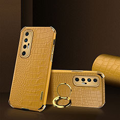 Coque Luxe Cuir Housse Etui XD2 pour Xiaomi Mi 10S 5G Jaune