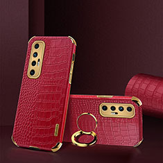 Coque Luxe Cuir Housse Etui XD2 pour Xiaomi Mi 10S 5G Rouge