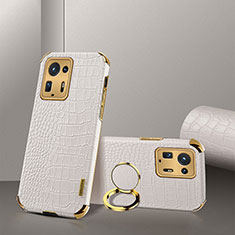 Coque Luxe Cuir Housse Etui XD2 pour Xiaomi Mi Mix 4 5G Blanc