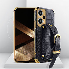 Coque Luxe Cuir Housse Etui XD2 pour Xiaomi Poco F5 5G Noir