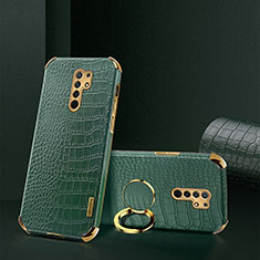 Coque Luxe Cuir Housse Etui XD2 pour Xiaomi Poco M2 Vert