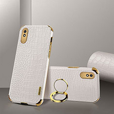 Coque Luxe Cuir Housse Etui XD2 pour Xiaomi Redmi 9A Blanc