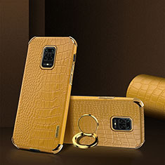 Coque Luxe Cuir Housse Etui XD2 pour Xiaomi Redmi Note 9S Jaune