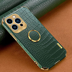 Coque Luxe Cuir Housse Etui XD3 pour Apple iPhone 14 Pro Max Vert