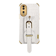 Coque Luxe Cuir Housse Etui XD3 pour Huawei Honor 70 5G Blanc