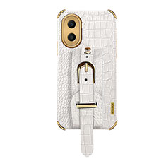 Coque Luxe Cuir Housse Etui XD3 pour Huawei Honor X40i 5G Blanc