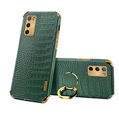 Coque Luxe Cuir Housse Etui XD3 pour Oppo A55 5G Vert