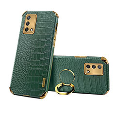 Coque Luxe Cuir Housse Etui XD3 pour Oppo A74 4G Vert