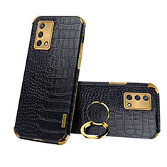 Coque Luxe Cuir Housse Etui XD3 pour Oppo F19 Noir