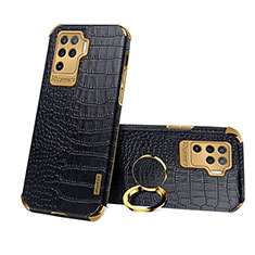 Coque Luxe Cuir Housse Etui XD3 pour Oppo F19 Pro Noir