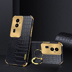 Coque Luxe Cuir Housse Etui XD3 pour Oppo Reno10 Pro+ Plus 5G Noir