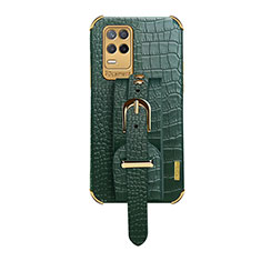 Coque Luxe Cuir Housse Etui XD3 pour Realme 8 4G Vert