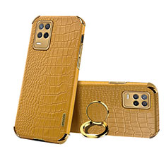 Coque Luxe Cuir Housse Etui XD3 pour Realme 9 5G India Jaune