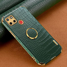 Coque Luxe Cuir Housse Etui XD3 pour Realme C12 Vert