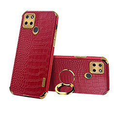 Coque Luxe Cuir Housse Etui XD3 pour Realme C21Y Rouge