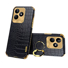 Coque Luxe Cuir Housse Etui XD3 pour Realme C53 India Noir