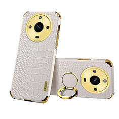 Coque Luxe Cuir Housse Etui XD3 pour Realme Narzo 60 5G Blanc