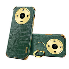 Coque Luxe Cuir Housse Etui XD3 pour Realme Narzo 60 5G Vert