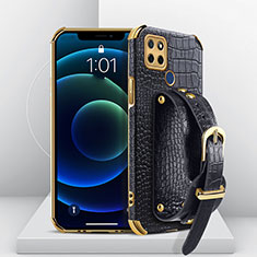 Coque Luxe Cuir Housse Etui XD3 pour Realme Q2i 5G Noir