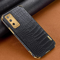 Coque Luxe Cuir Housse Etui XD3 pour Samsung Galaxy S20 FE 4G Noir