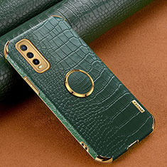 Coque Luxe Cuir Housse Etui XD3 pour Vivo iQOO U1 Vert