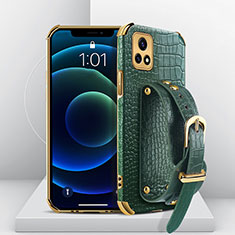 Coque Luxe Cuir Housse Etui XD3 pour Vivo iQOO U3x 5G Vert