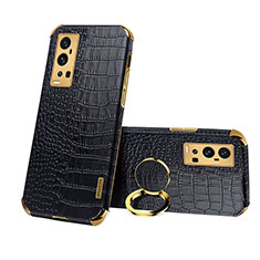 Coque Luxe Cuir Housse Etui XD3 pour Vivo X60 Pro+ Plus 5G Noir